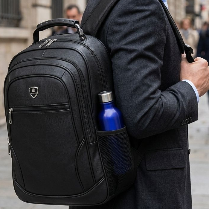 Mochila Reforçada Masculina Faculdade Impermeável Resistente Grande Trabalho Escolar
