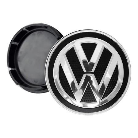 Calotinha Centro kit com 4 De Roda Tsw 55mm Logo Vw