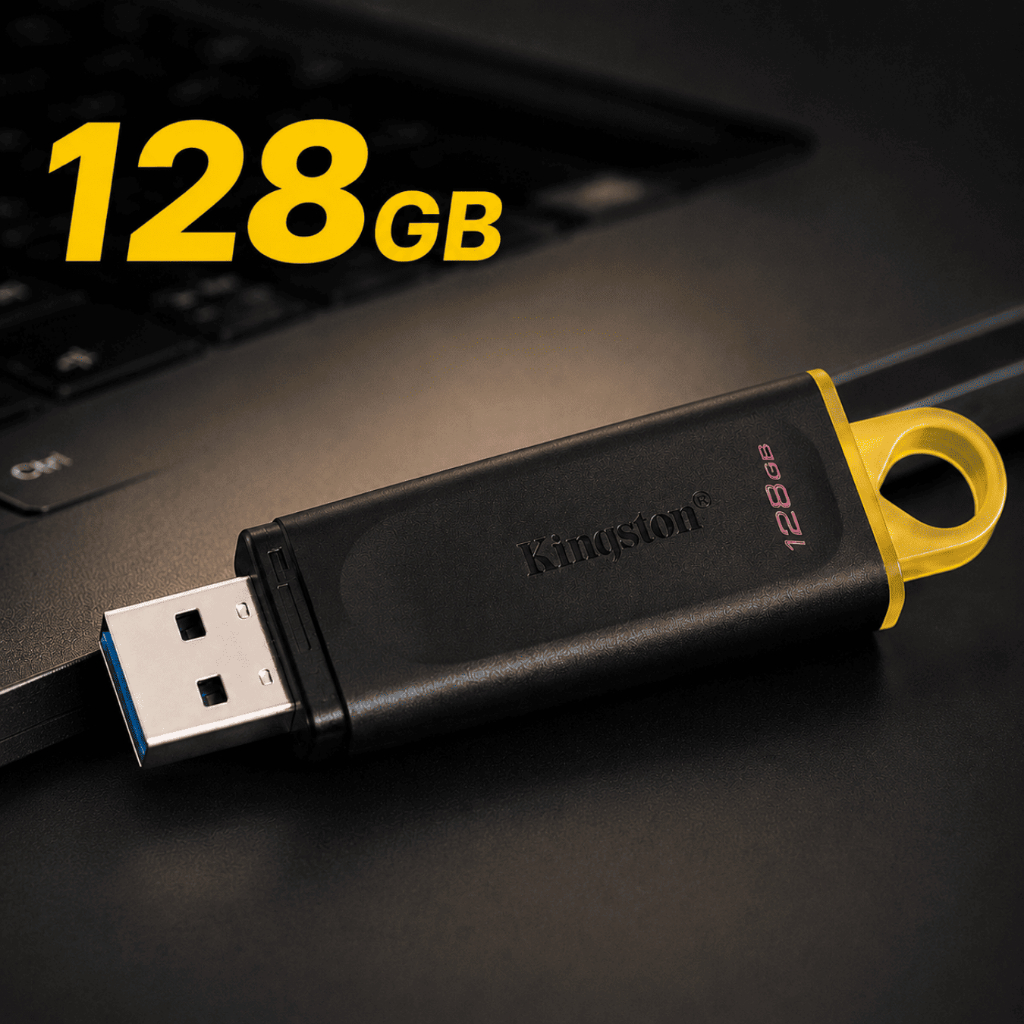 Pendrive 128Gb USB 3.2 Ultra Rápido Pen Drive Armazenamento Portátil Kingston Original Envio Rápido