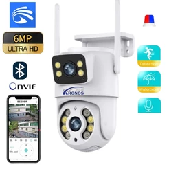 Câmera Externa Ip YOOSEE/ICSEE a Prova D'água 6mp wifi ptz com Infravermelho sensor movimento Bivolt