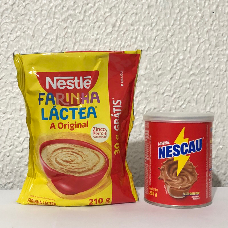 Kit Farinha Láctea 210g + Nescau Lata 200g - Nestlé