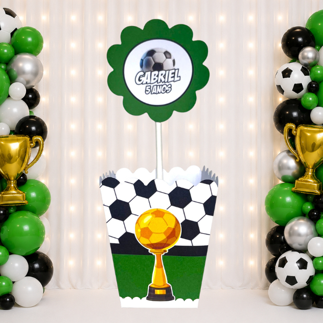 Cachepô Personalizado - Centro de mesa FUTEBOL | Lembrancinha Decorativa | COLADO