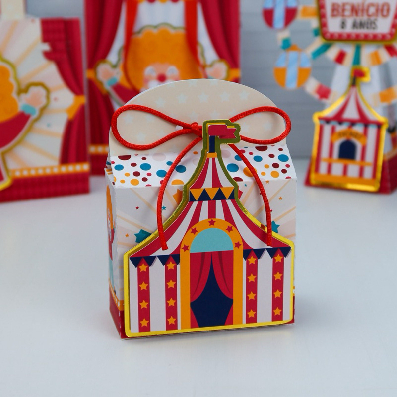 Kit Festa Infantil Personalizado Caixinhas Lembrancinhas Aniversário CIRCO