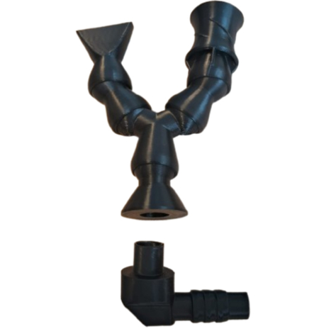 Loc Line Duplo 02 gomos com Adaptador - 01 bico de pato e 01 bico vortex - compatível com Ocean Tech