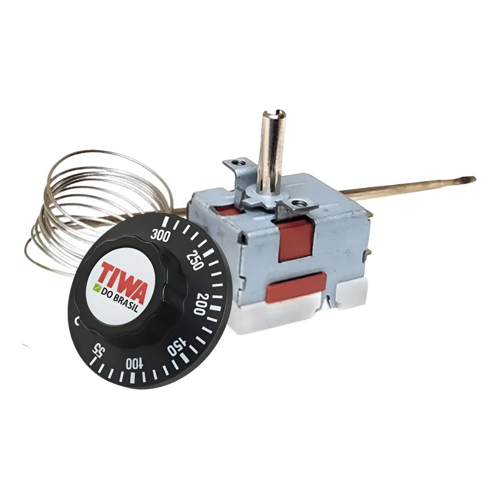 Termostato Tiwa 50 - 300°c 30a Bivolt Sem Bucha Fornos