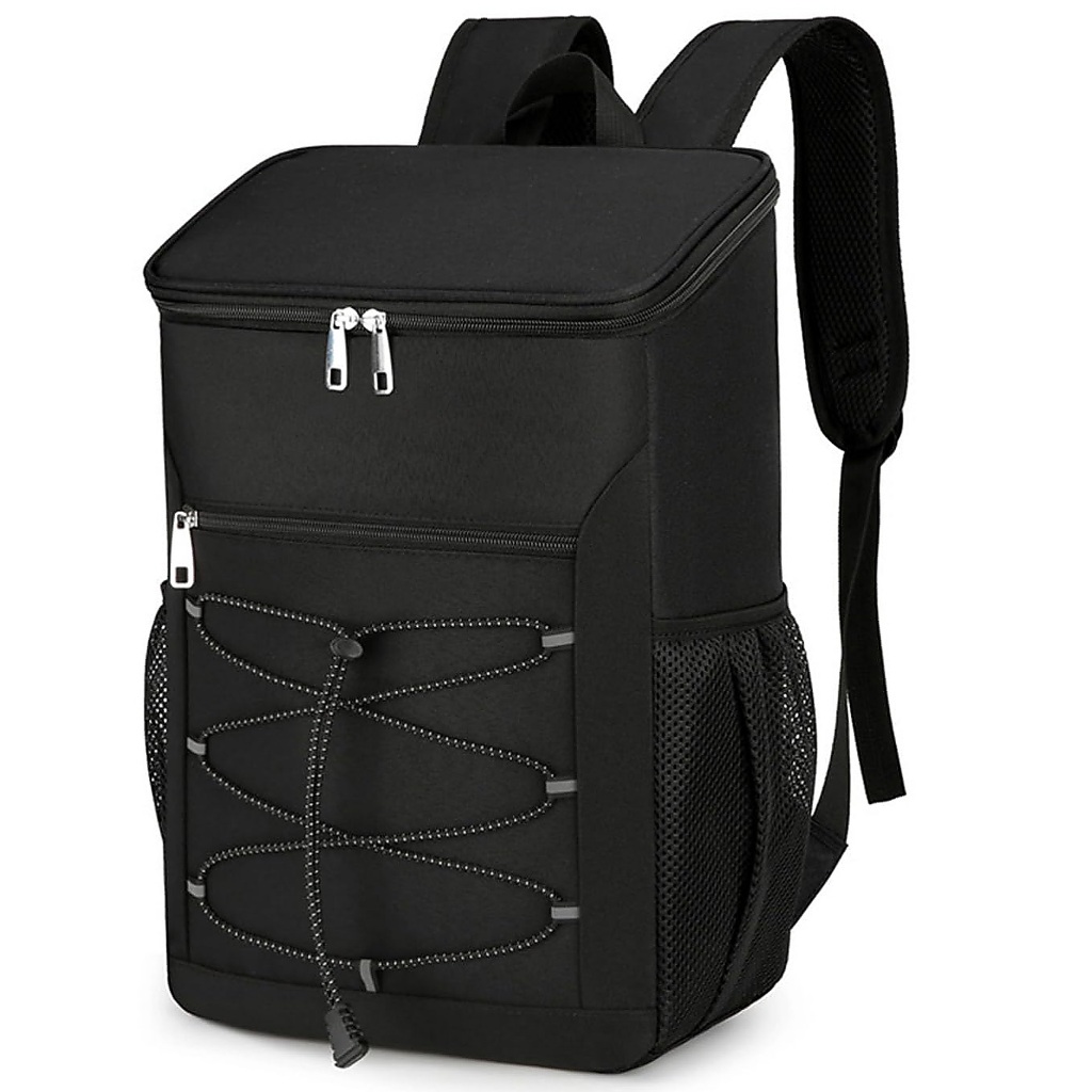 Mochila Térmica 30L para Camping e Piquenique Bolsa Térmica Grande com Bolsos Laterais Ideal para Praia e Viagem