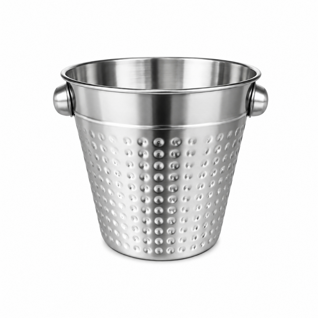 Balde Para Gelo Em Inox Para Bebidas Com Gelo 1 Litro 14 Cm