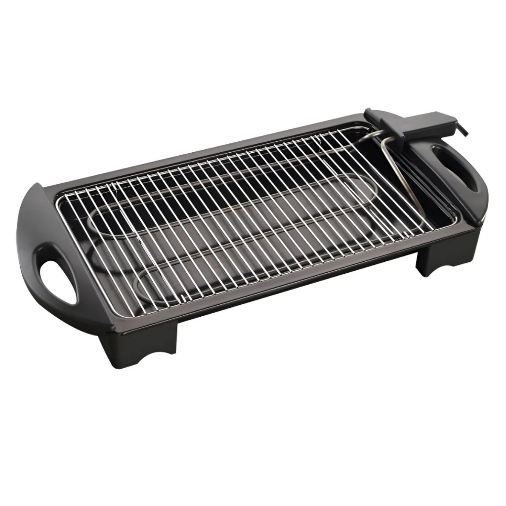 Churrasqueira Elétrica Fischer Grill Preta 220V - Cabo e Suportes Resistentes, Resistência Removível, Fácil Limpeza