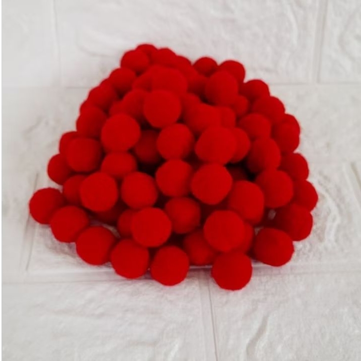 Pom-pom 20mm pacote com 100 unidades Artesanato e Decoração