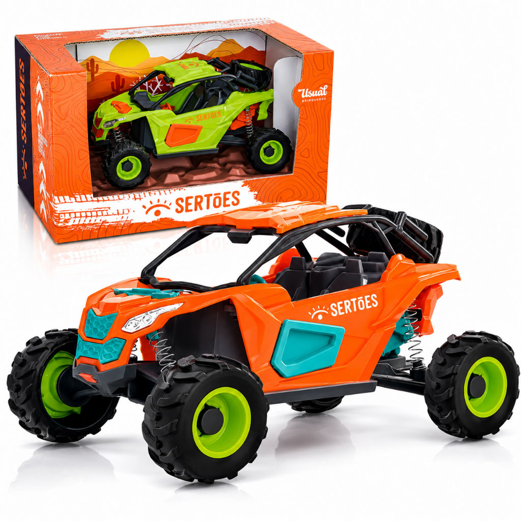 Brinquedo Infantil Carrinho Quadriciclo Sertões Divertido Para Menino- Usual Brinquedos