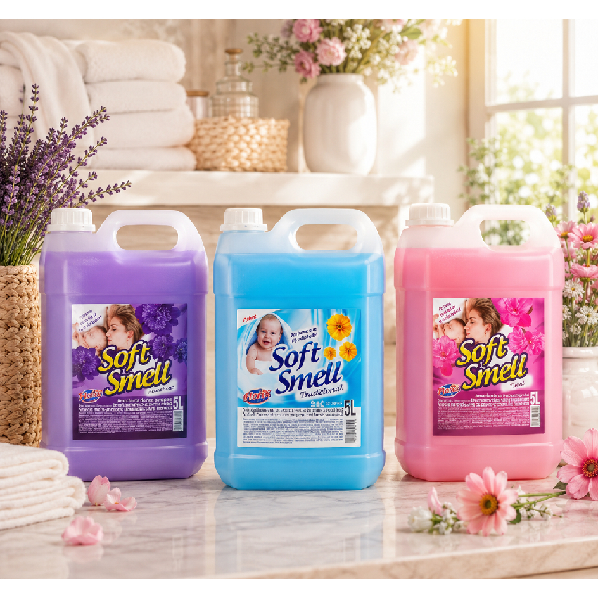 Amaciante de Roupas Perfumado Soft Smell 5 Litros Fuzetto
