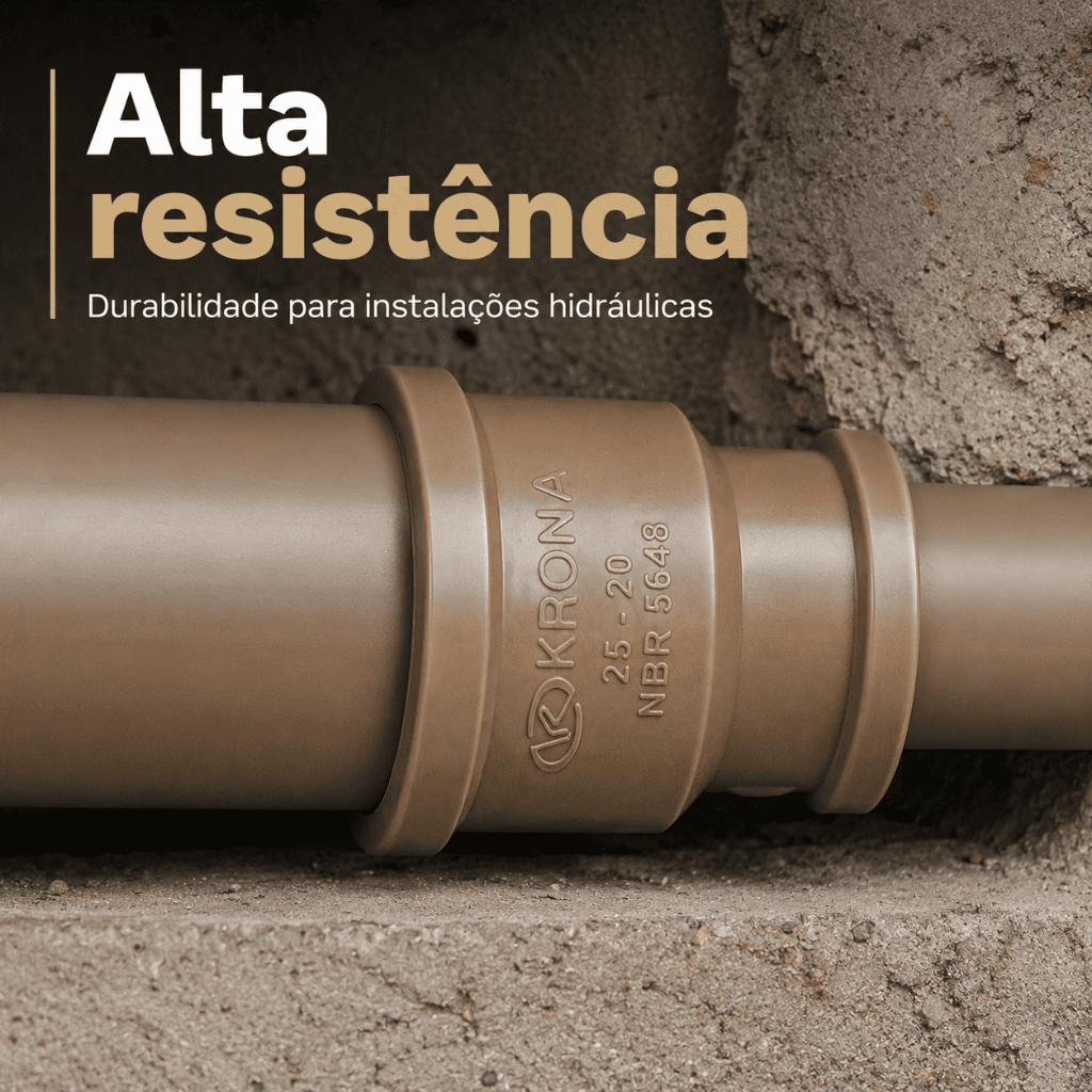 Kit Com 10 Luva Reducao Soldavel 50x25mm Agua Fria 453 Krona · foto 2