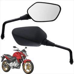 Par Retrovisor Espelho Moto Honda Cb 300 Cb 300r Lente Convexa Modelo Original Envio Imediato