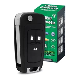 Controle Chave Canivete Linha Chevrolet St43 Alarme Sistec Com Lâmina Completo