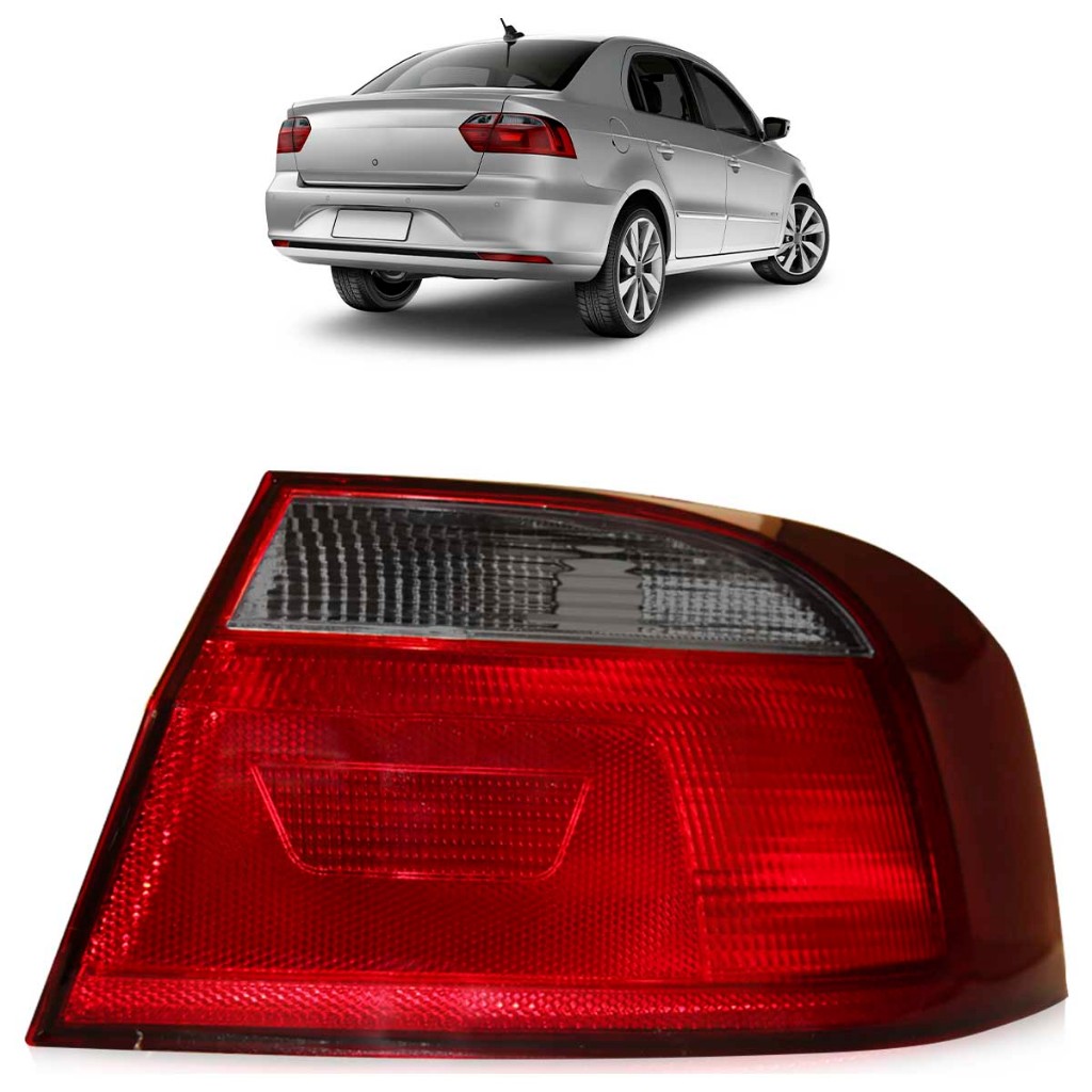 Lanterna Traseira Voyage G6 2013 2014 2015 2016 Bicolor Lente Acrilico