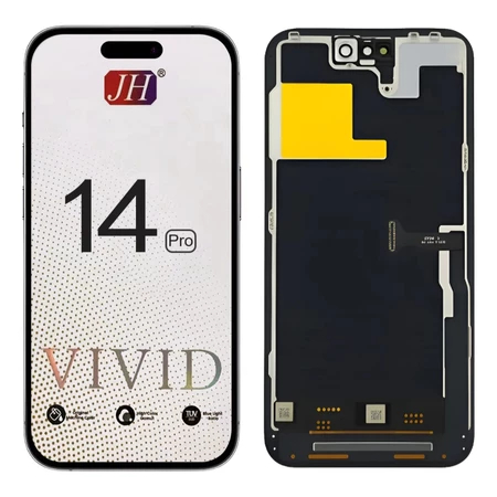 Tela Frontal Display Touch iPhone 14 Pro Vivid FHD / Incell HD Preto