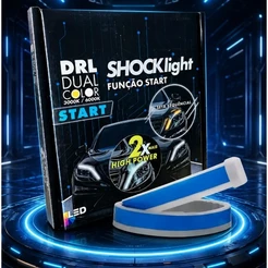 Fita De Led Dual Color Drl e seta Shocklight Farol Dianteiro 60cm