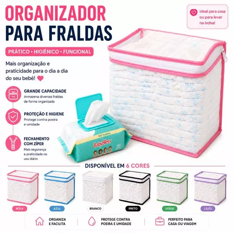 Nécessaire Organizador Bolsa Mala Saída Maternidade Porta Fralda