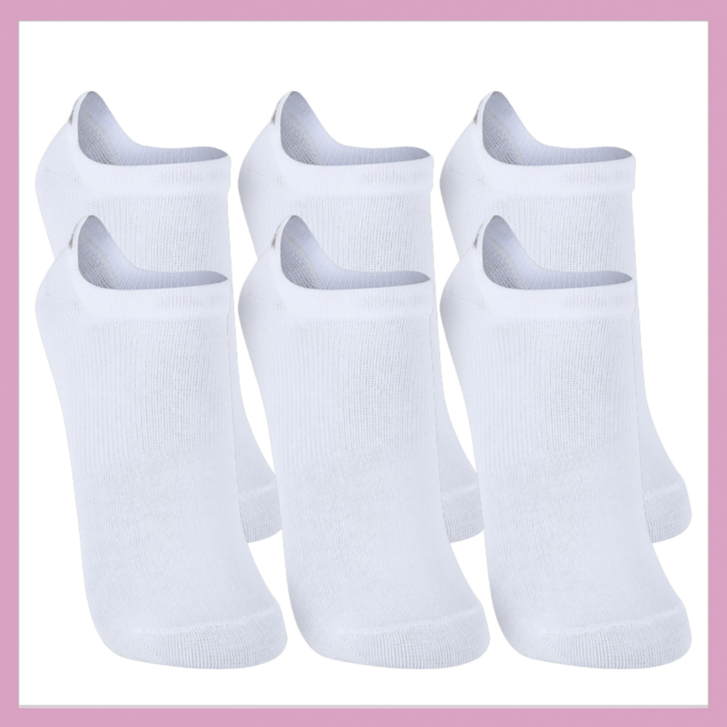 Kit 6 Pares de Meia Lupo Feminina Sapatilha Colorida Esportiva Algodão Original Meia Soquete Invisível