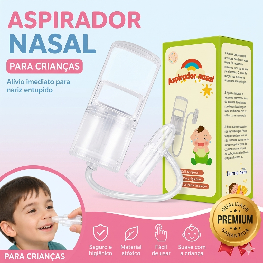Aspirador Nasal Manual para Bebê