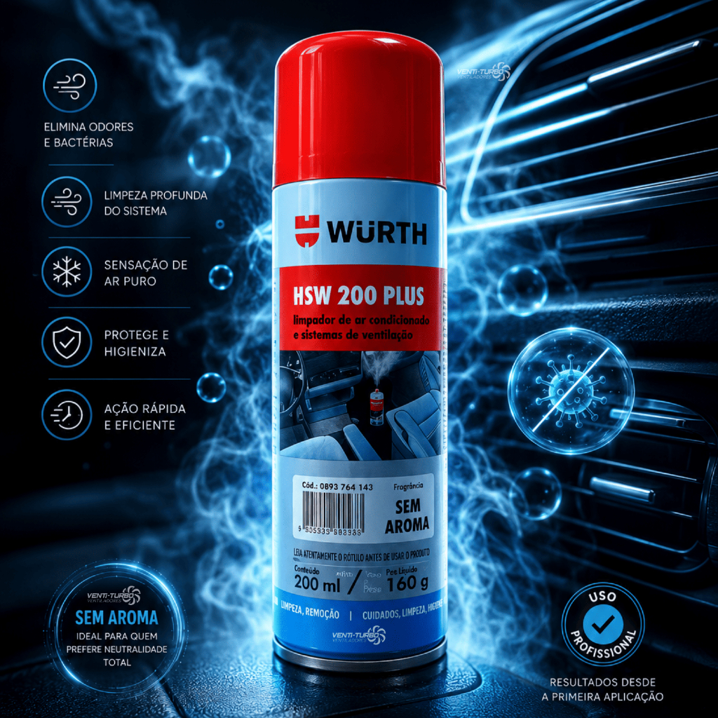 Limpador De Ar Condicionado Hsw 200 Plus Wurth
