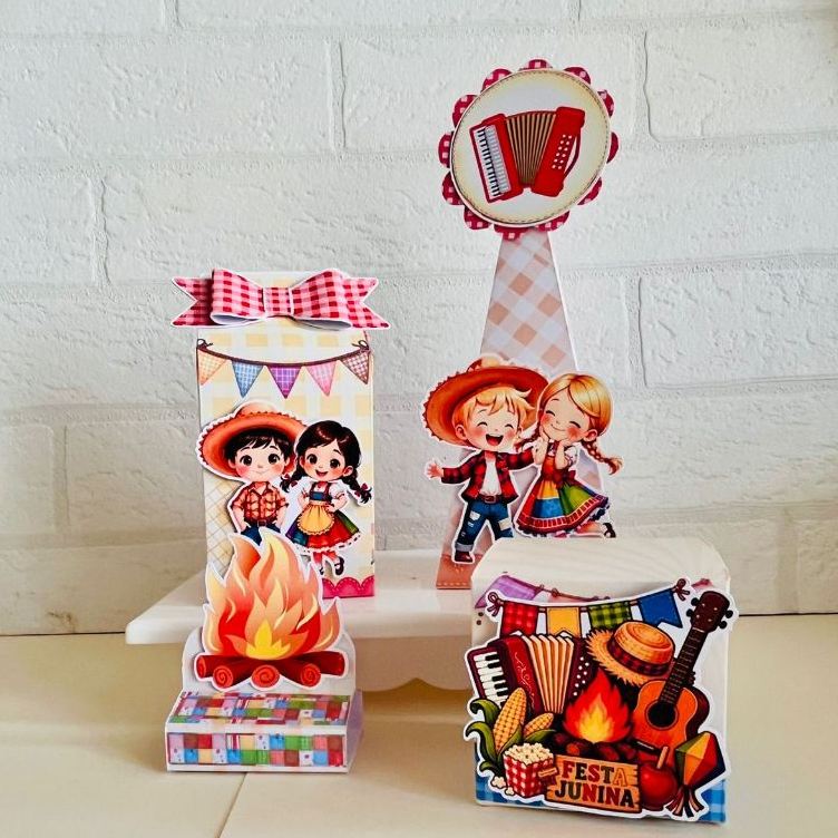 🌽🔥 Kit Lembrancinha Festa Junina Kit Personalizados Arraiá Kit Festa Junina Kit Aniversário São João 🎉🤠