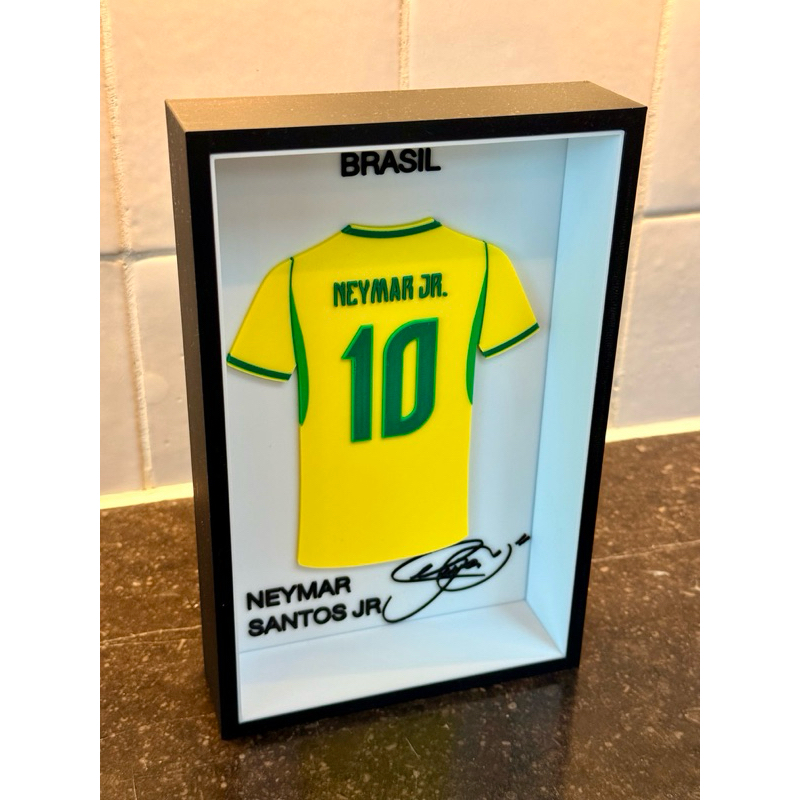 Quadro Decorativo Neymar Jr - Seleção Brasileira - Impressão 3d