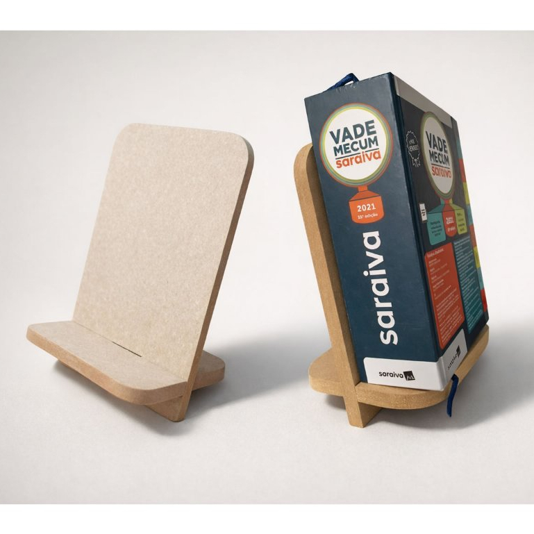 Porta Livro Suporte para Vade Mecum Livro pesado Jurídico Oab em madeira mdf