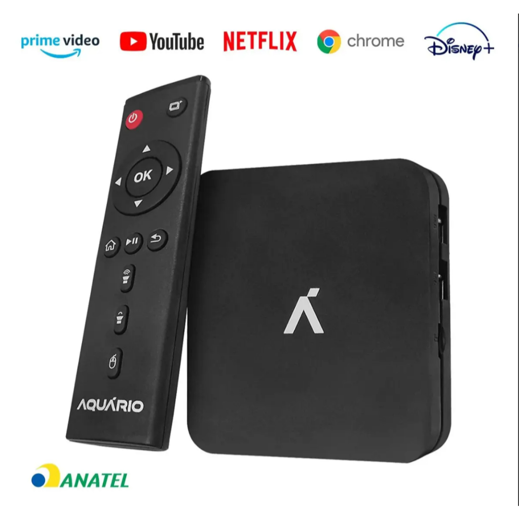Smart Box TV Aquário STV-3000 Plus 4K Android 11 Wi-Fi HDMI RCA