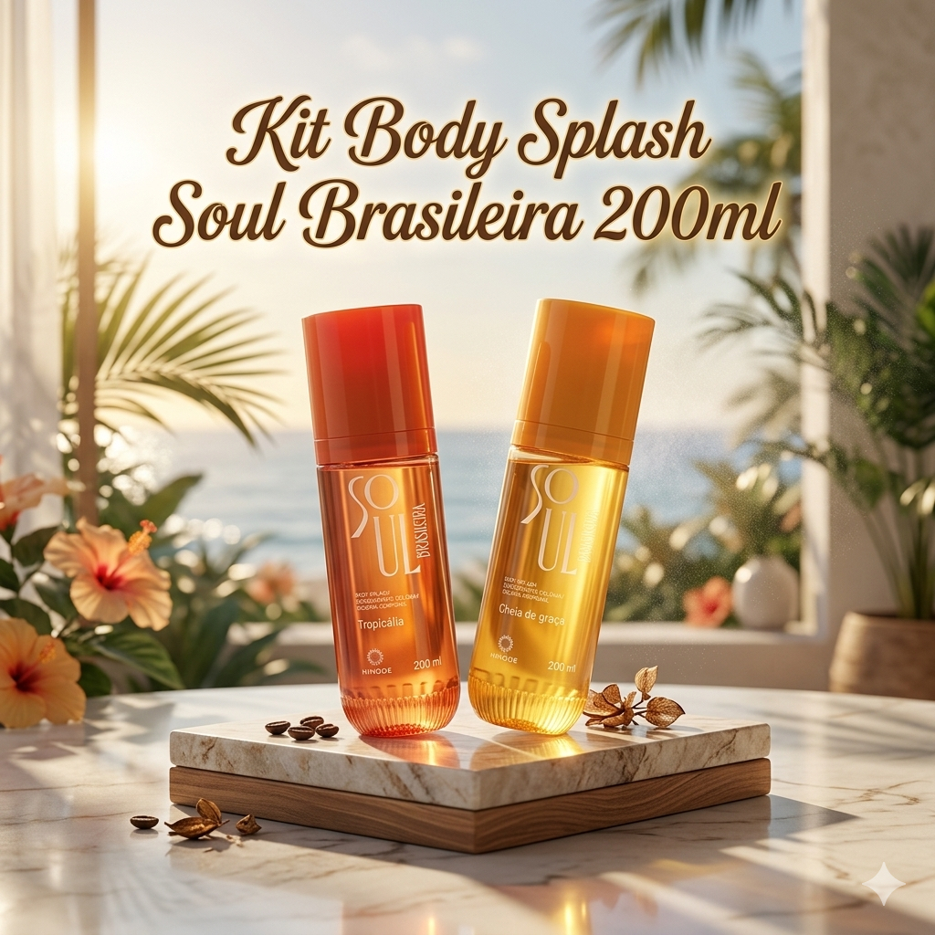 Kit Body Splash Soul Brasileira 200ml - 2 UNIDADES