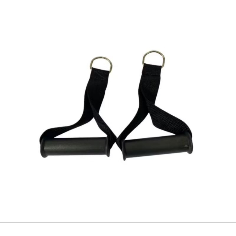 Puchador de Mão Estribo Nylon alça CrossOver Remada Academia Pilates Puchada Tríceps Bíceps Costas - 1Par