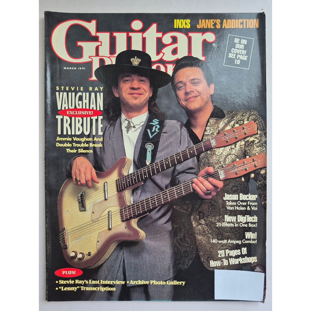 Revista Guitar Player N. 3 1991 - Vaughan Tribute