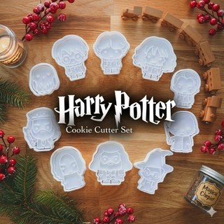 Kit 10 Cortadores De Biscoito Harry Potter - 10 Peças - Molde Para Confeitaria E Artesanato