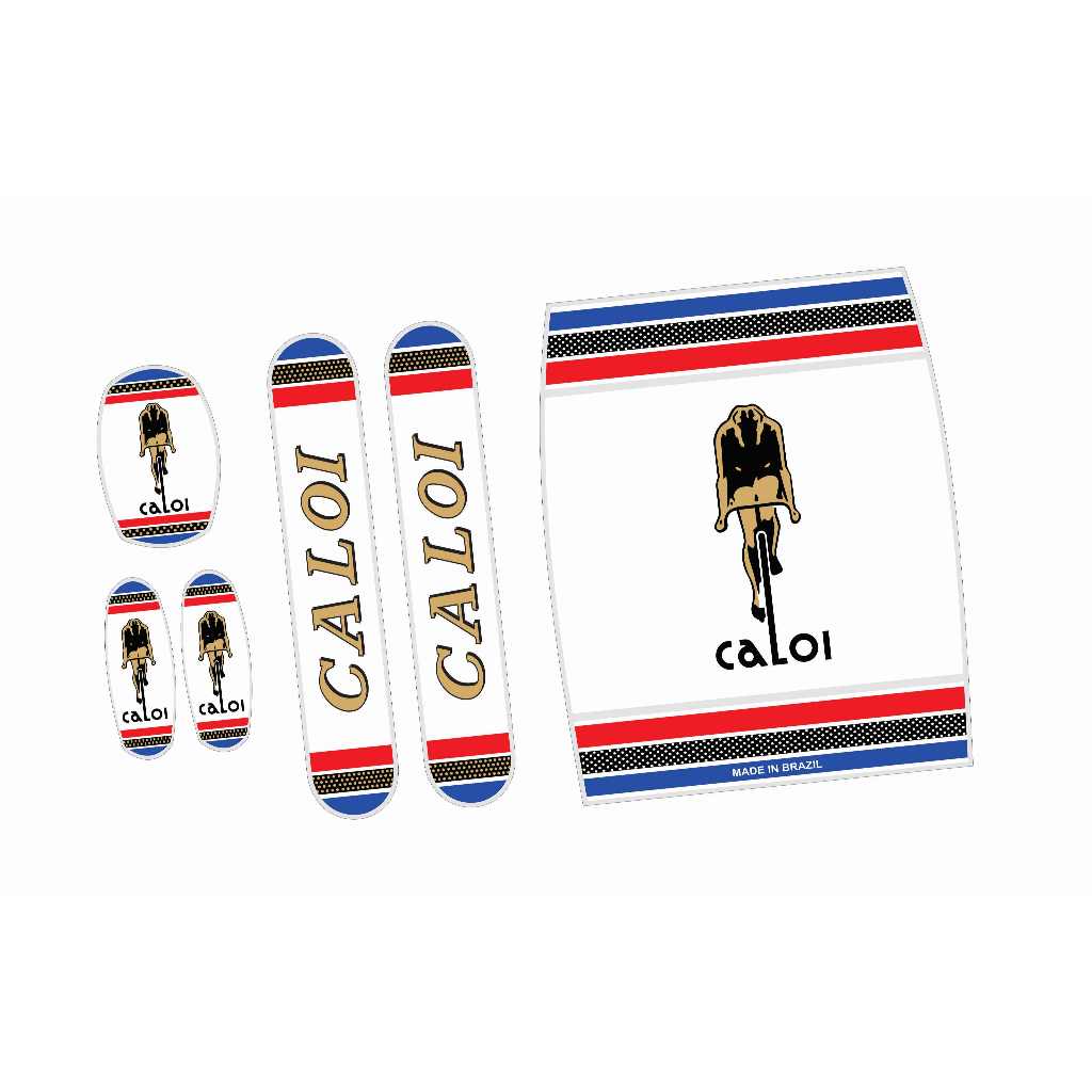 Kit Adesivos Bicicleta Caloi Berlineta 1980