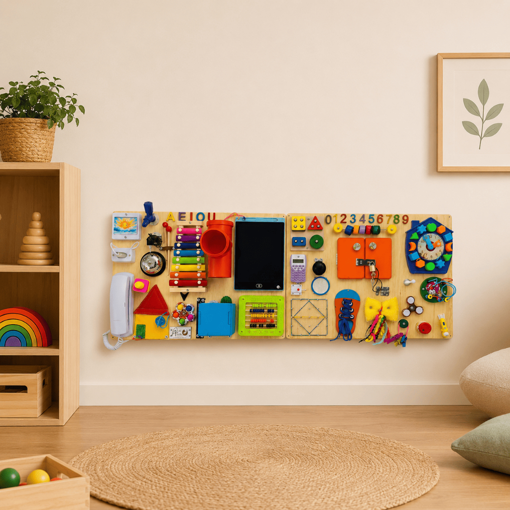 Painel Sensorial Montessoriano Educativo Duplo