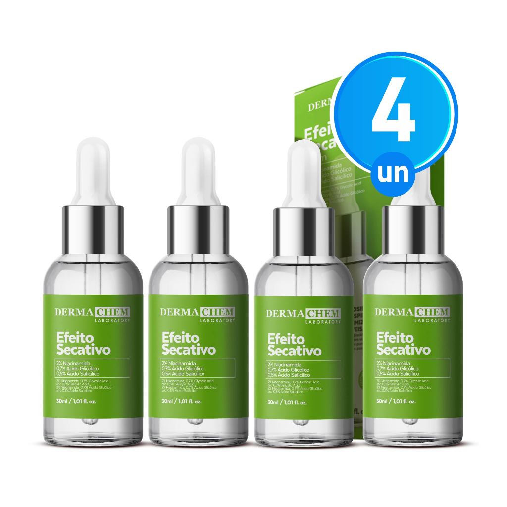 Kit 4 Sérum Efeito Secativo 30ml Dermachem