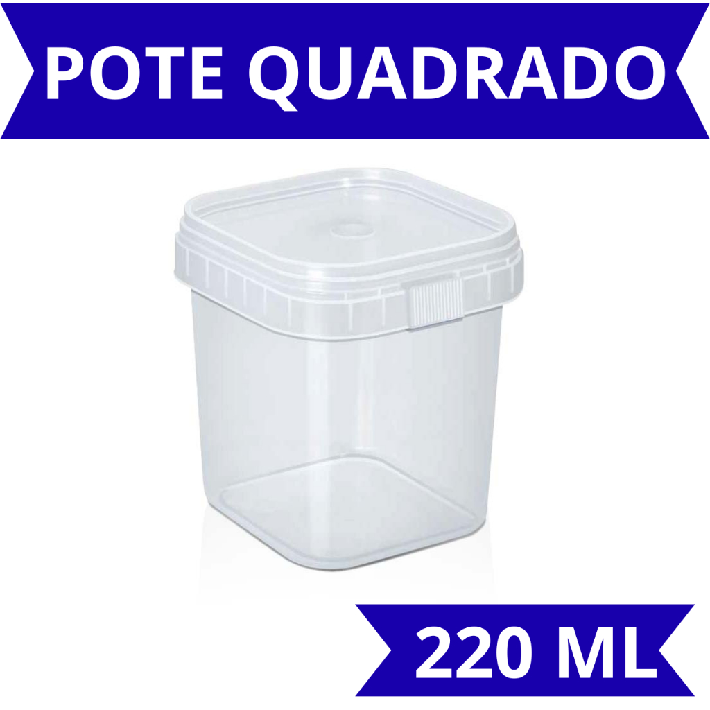 10 ~50 Potes  220ml com Lacre - Bolo No Pote