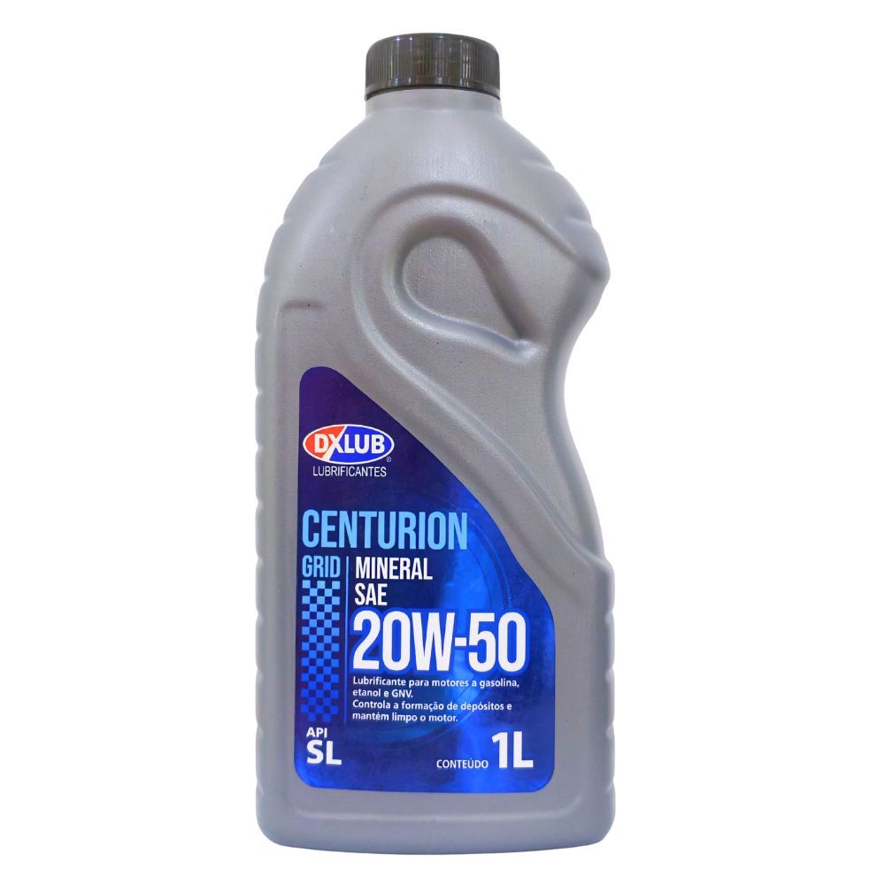 Óleo Lubrificante Mineral Motor 20W50 Centurion Grid Mineral API SL - DXLUB 1 Litro