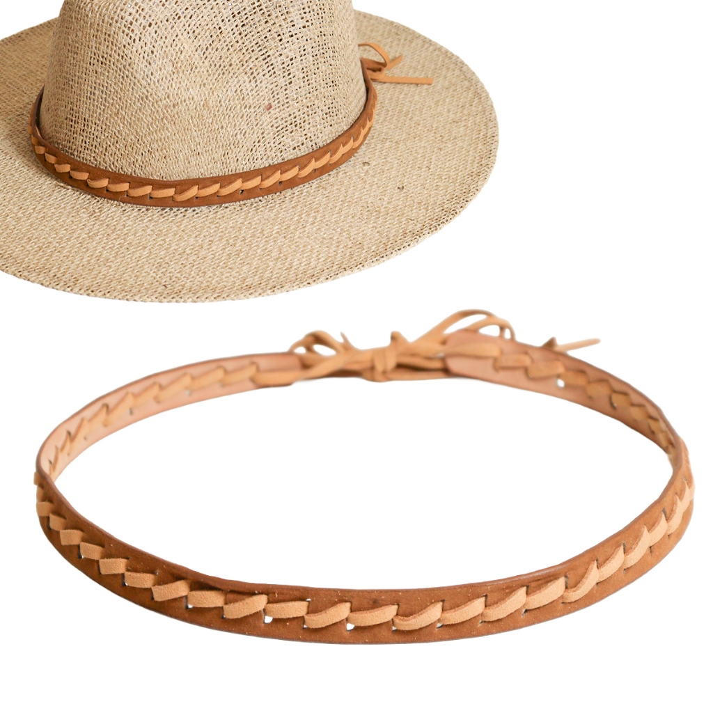Faixa de Chapéu Bandinha Country Em Couro Sintético Trabalhado Moderno Cowboy Rústicos Rodeio