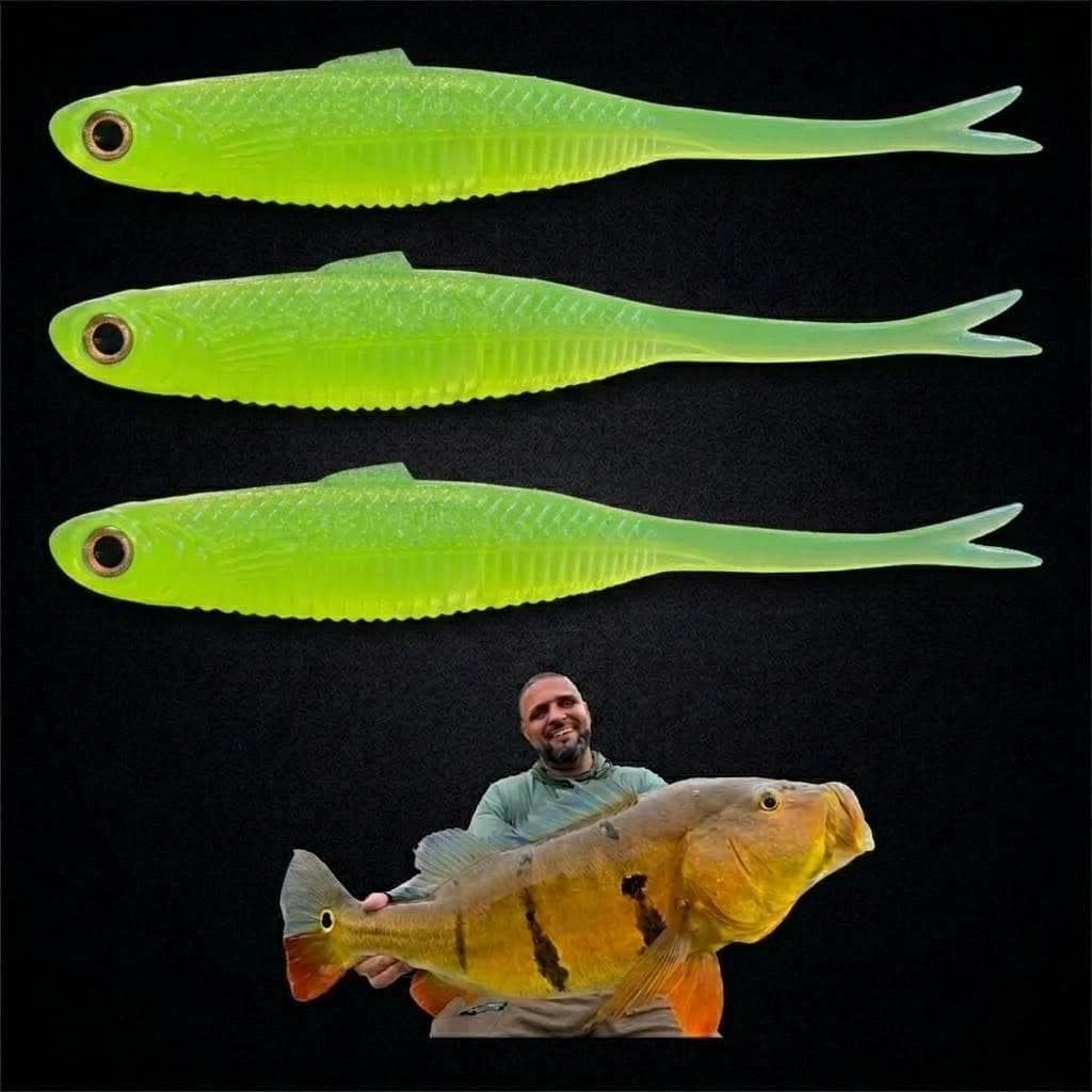 Isca Artificial Amazon Shad 12Cm ISCA SOFT AMAZON SHAD 12CM 5G – MONSTER 3X BY EDUARDO MONTEIRO