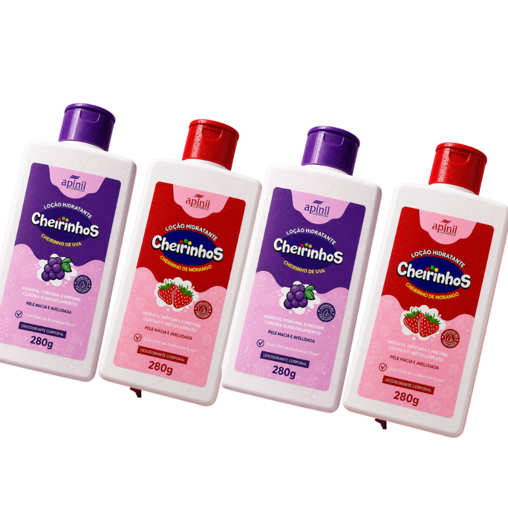 Loção Hidratante Cheirinhos Apinil 280 g Creme de pele -  Apinil Cosmeticos