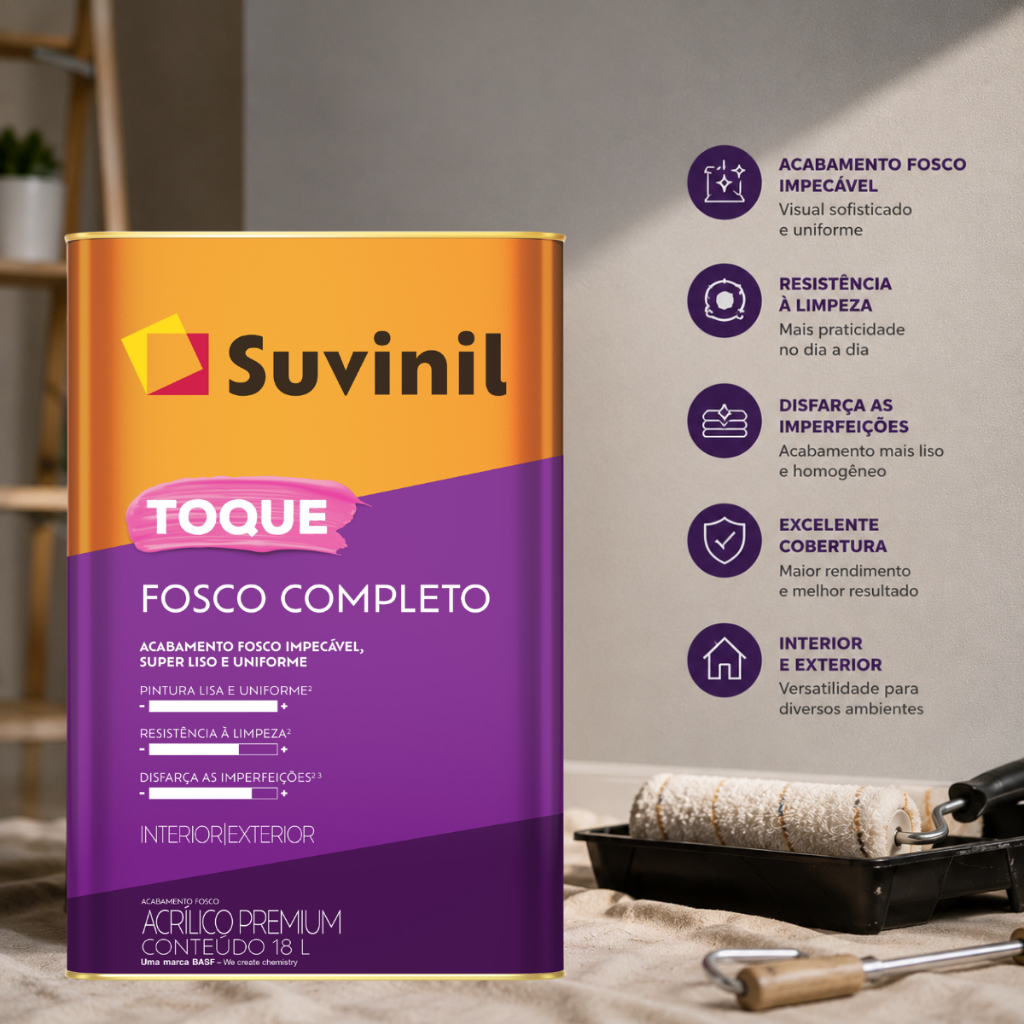 Tinta Toque Fosco Completo Cores Especiais 18L Suvinil