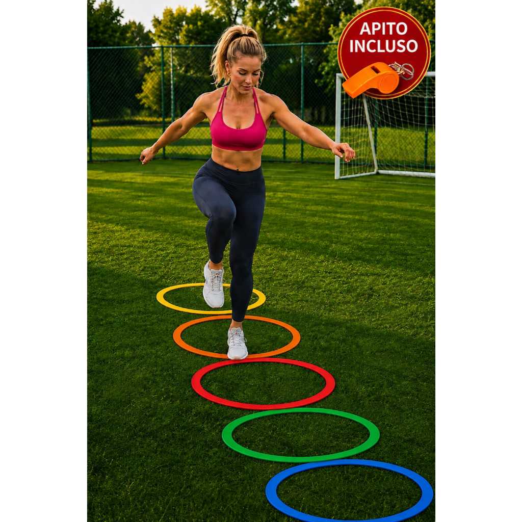 A-5 KIT 5 ARGOLAS DE AGILIDADE 45 CENTÍMETROS TREINO FUNCIONAL AGILIDADE
