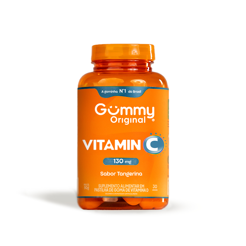 Imagem Gummy Original Vitamina C 60 Gomas Sabor Tangerina Antioxidante Imunidade