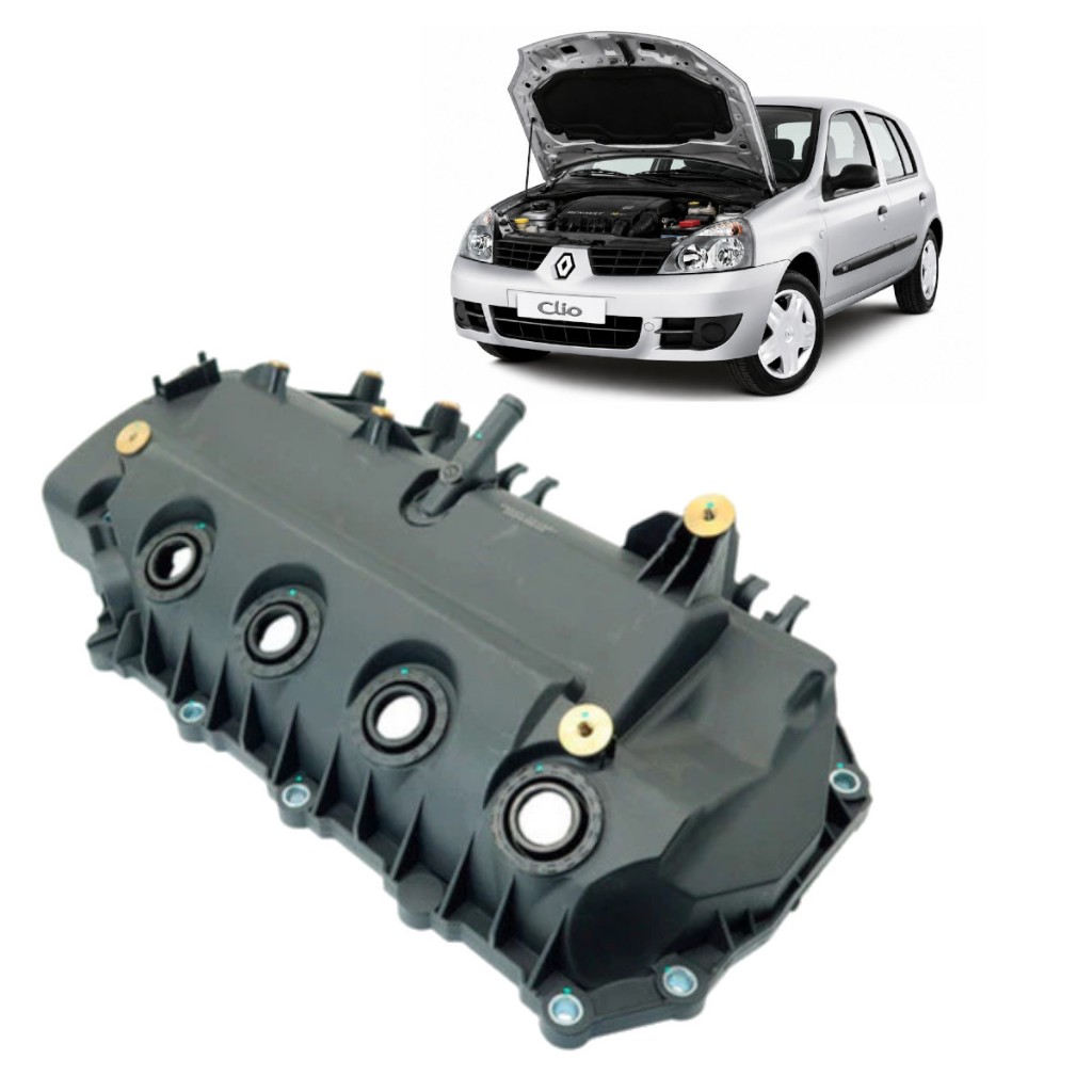Tampa Comando Válvula Clio Logan Sandero 1.0 16v Flex 2005 2006 2007 2008 2009 2010 2011 2012 2013 2014 2015 2016