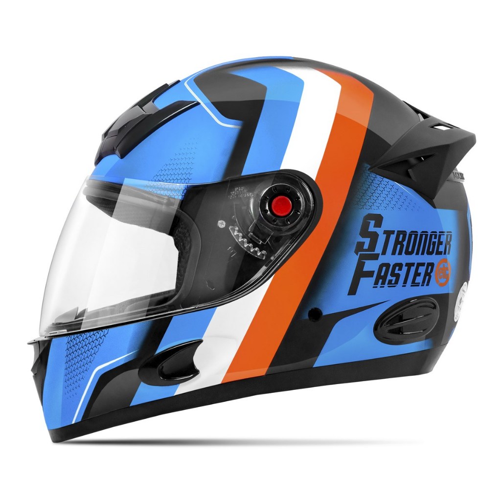 Capacete Moto Masculino E Feminino Etceter Mixs Mx5 Stronger Faster Brilhante