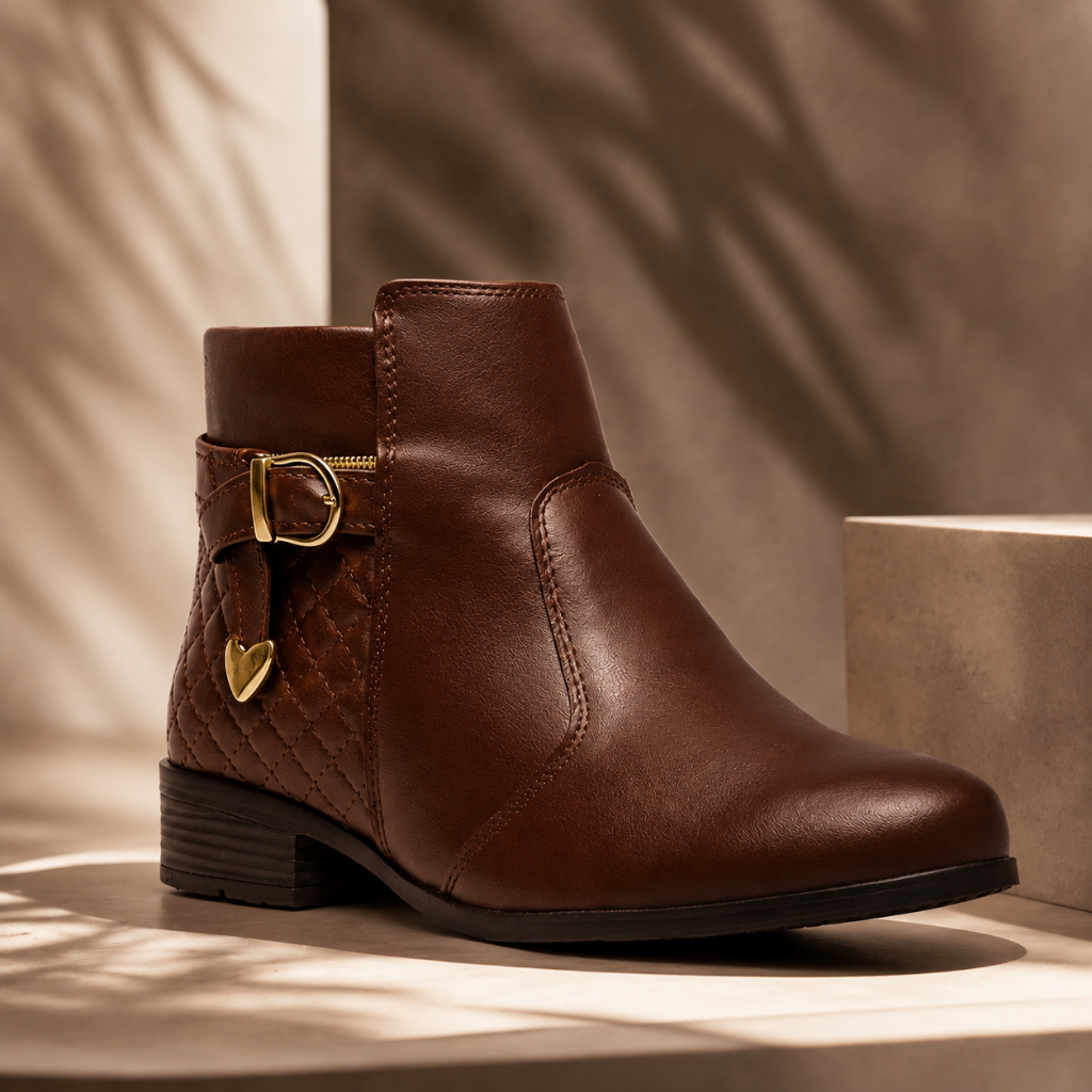 Bota Feminina Coturno Cano Curto Confortável Envio Imediato!!
