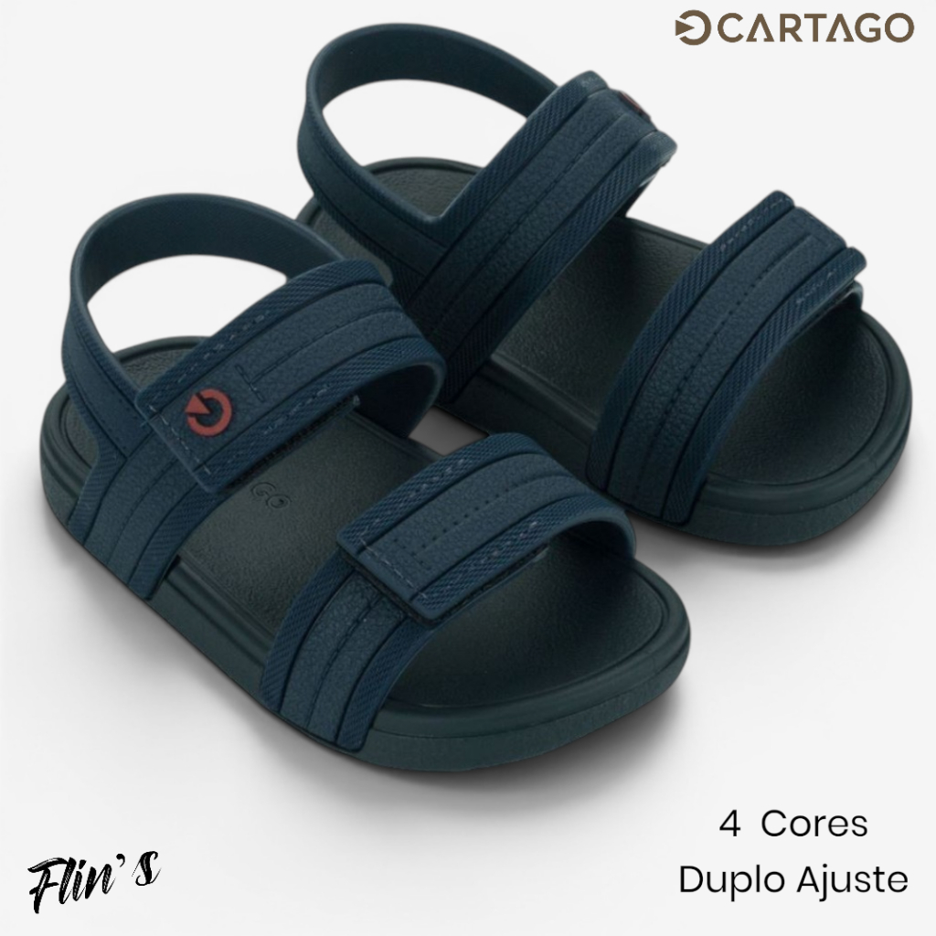 Sandália Infantil Cartago Dakar / Atlanta Baby Original - Duplo Ajuste - Super Confortável