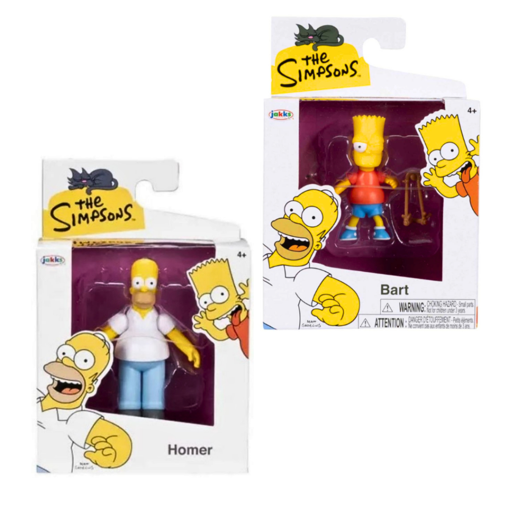 Kit Simpsons Homer E Bart Bonecos Articulados Figuras Colecionáveis The Simpsons Jakks