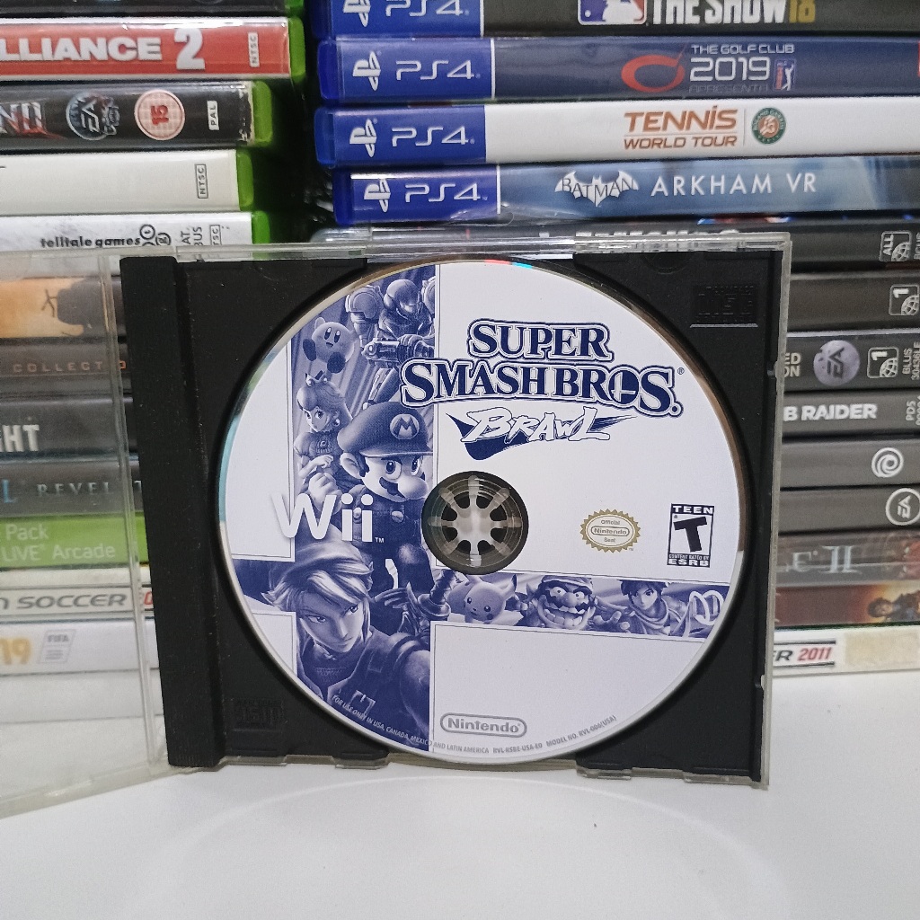 Super smash bros brawl- jogo original de nintendo wii